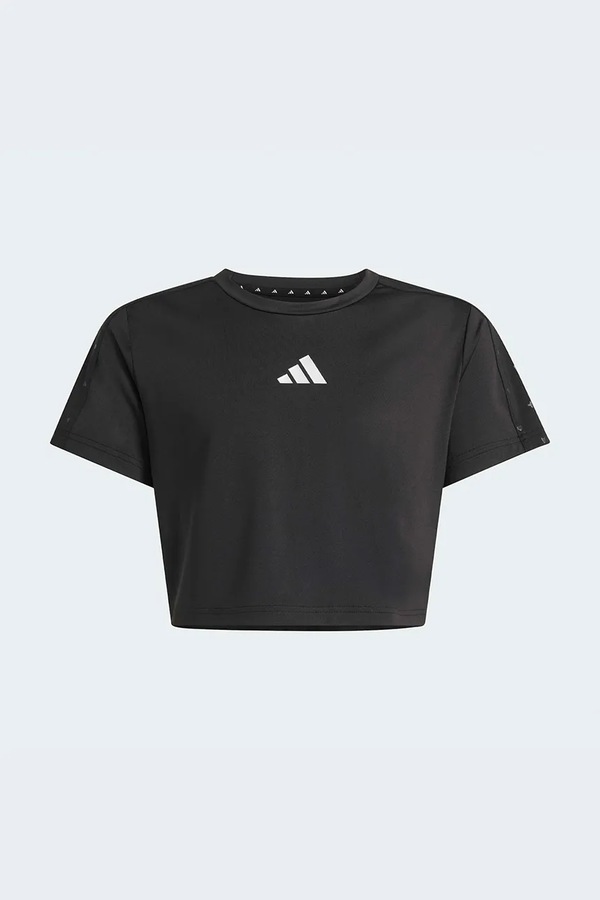 Детская хлопковая футболка adidas цвет черный