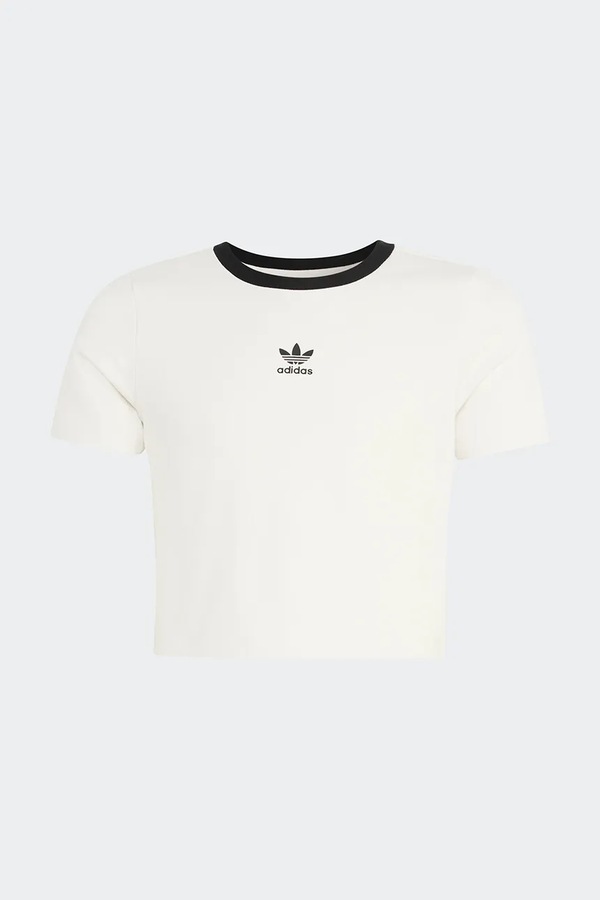 Футболка базова дитяча з бавовною adidas Originals колір білий