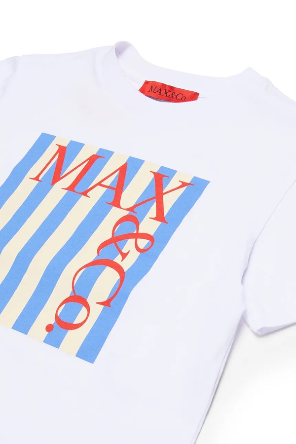 Дитяча бавовняна футболка Max&Co. MAXT31F T-SHIRT колір білий фото 2