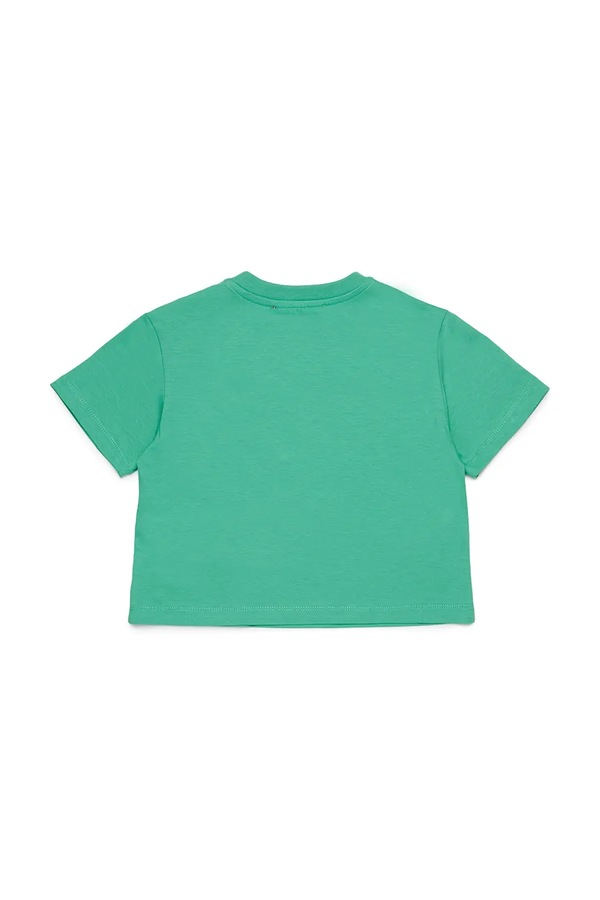 Дитяча бавовняна футболка Max&Co. MAXT31F T-SHIRT колір зелений