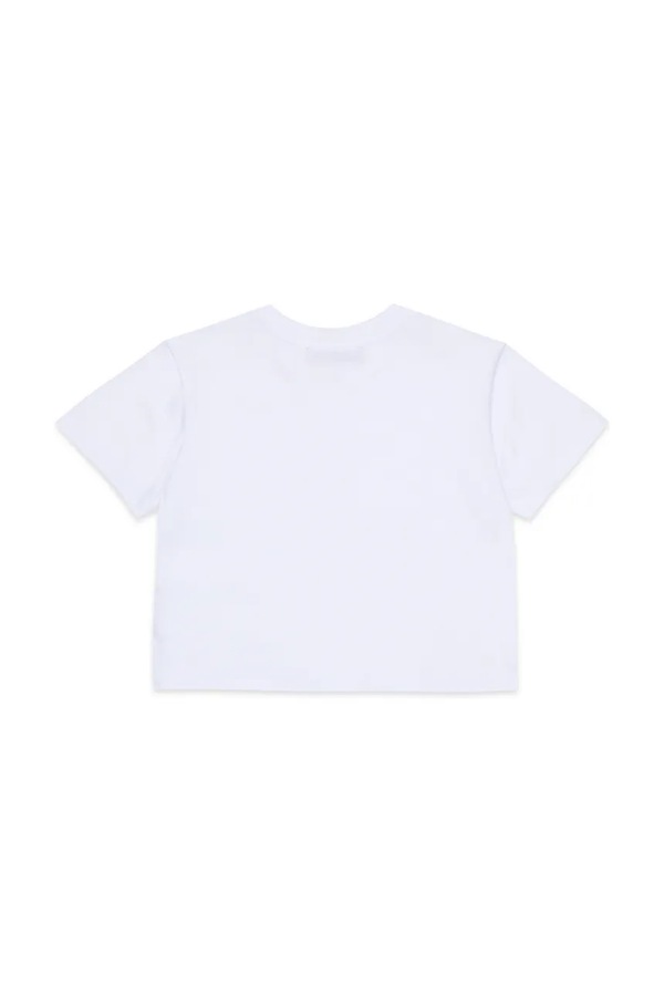 Детская хлопковая футболка Max&Co. MAXT34F T-SHIRT цвет белый