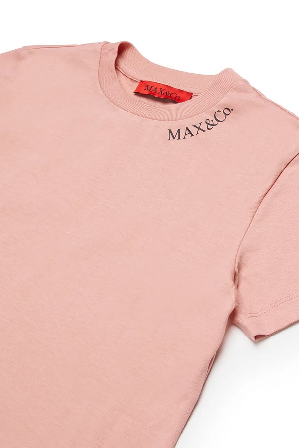 Дитяча бавовняна футболка Max&Co. MAXT34F T-SHIRT колір помаранчевий фото 2