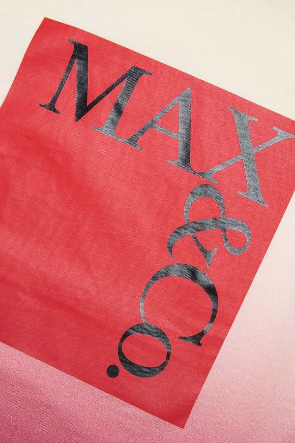 Дитяча бавовняна футболка Max&Co. MAXT38F T-SHIRT колір бежевий фото 4