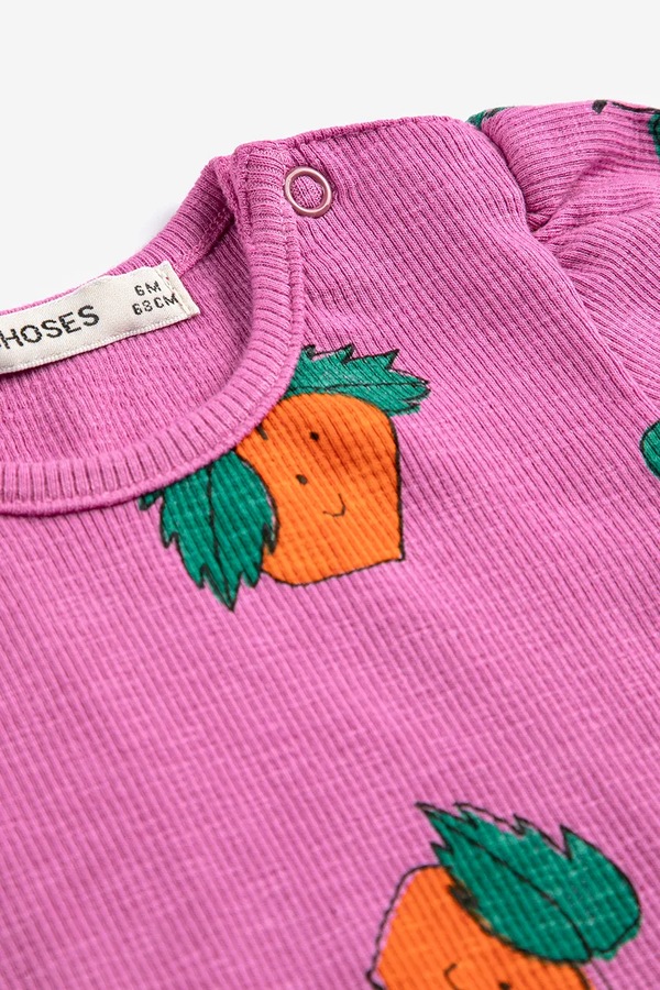 Футболка для младенцев Bobo Choses Tangerine цвет розовый фото 2