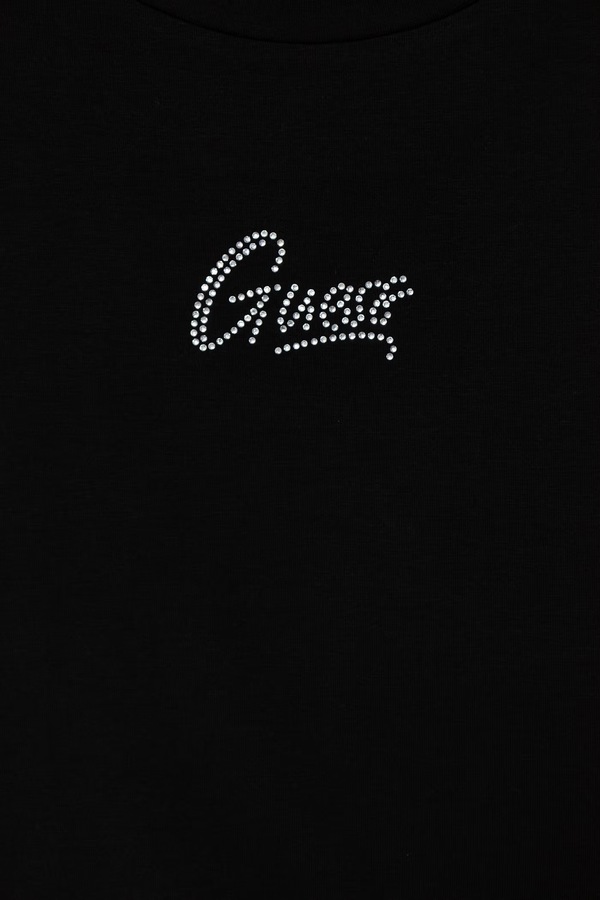 Футболка детская хлопковая с эластаном Guess цвет черный фото 2