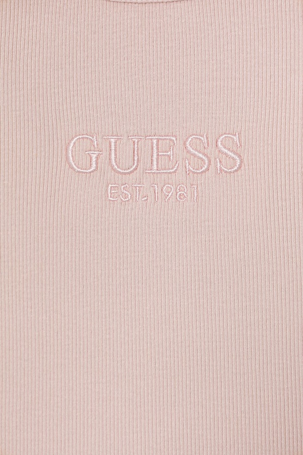 Футболка basic детская хлопковая Guess цвет оранжевый фото 2