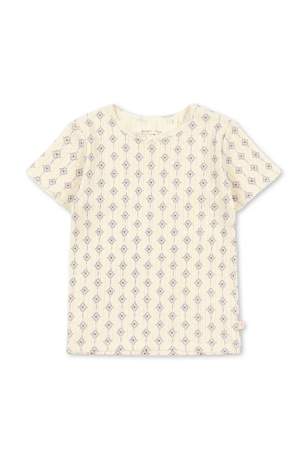 Футболка дитяча бавовняна Konges Sløjd MINNIE TEE GOTS колір бежевий