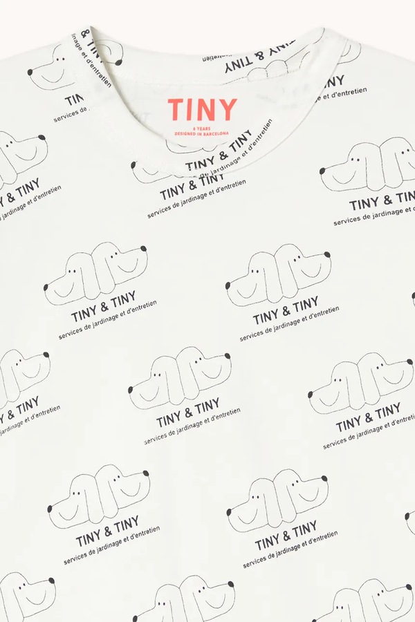 Дитяча бавовняна футболка Tinycottons TINY & TINY KNITTED TEE колір білий фото 3
