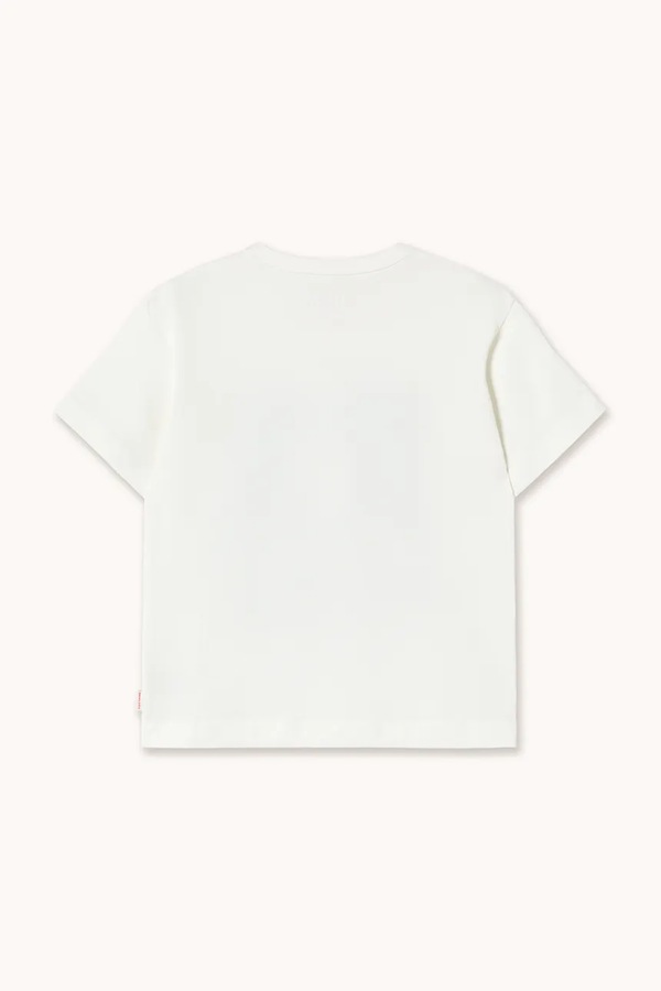 Дитяча бавовняна футболка Tinycottons FROG & FROG GRAPHIC TEE колір білий фото 3