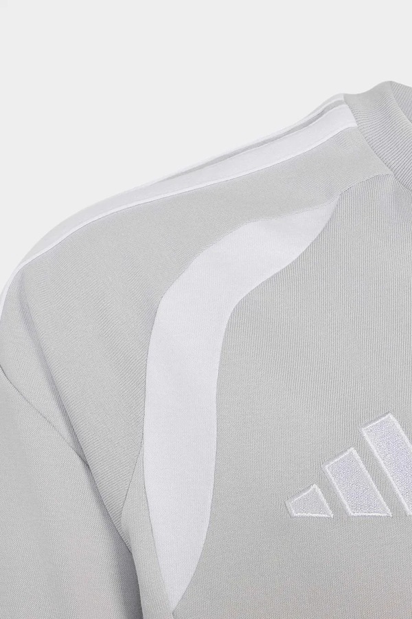 Детская хлопковая футболка adidas Performance цвет серый фото 2