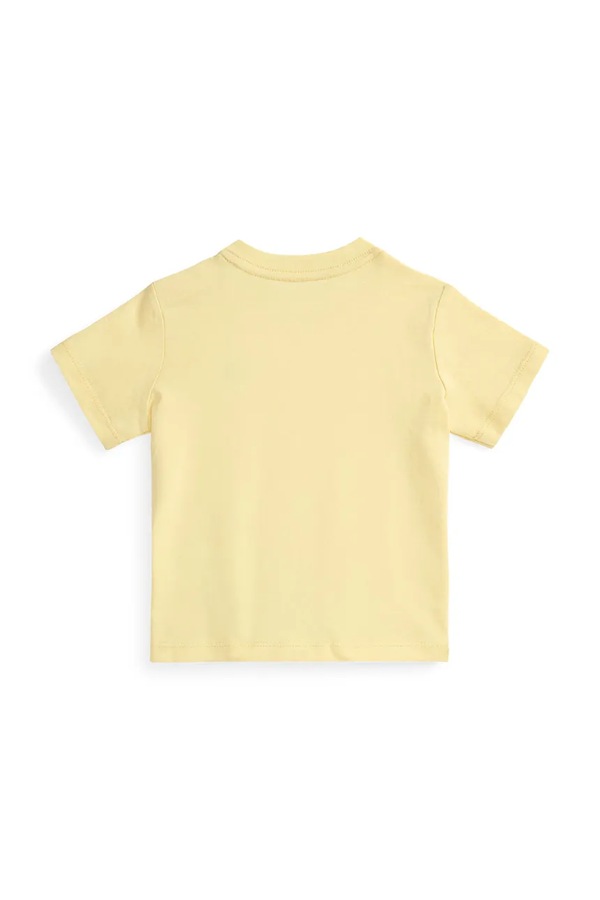 Бавовняна футболка для немовлят Polo Ralph Lauren колір жовтий