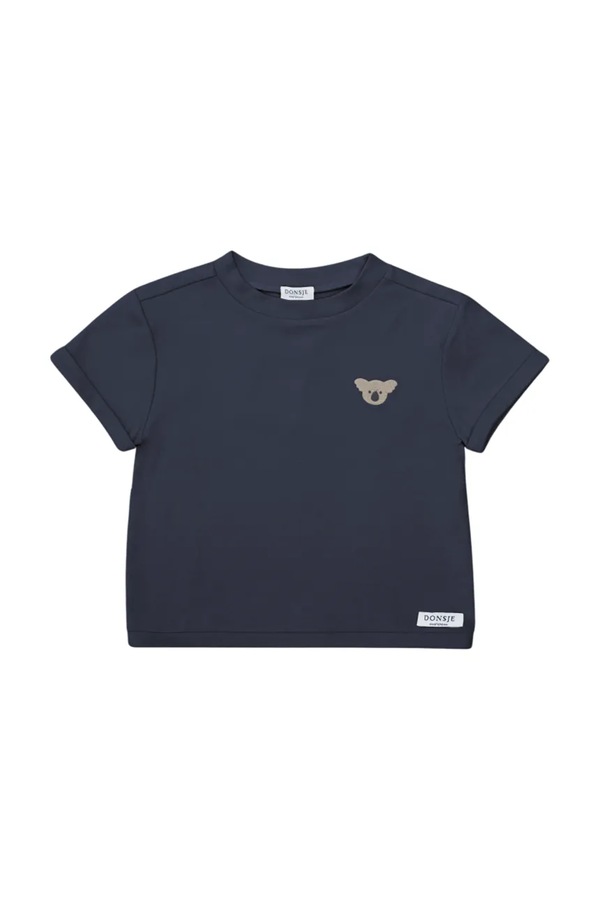 Детская хлопковая футболка Donsje Jarne T-shirt Koala цвет синий
