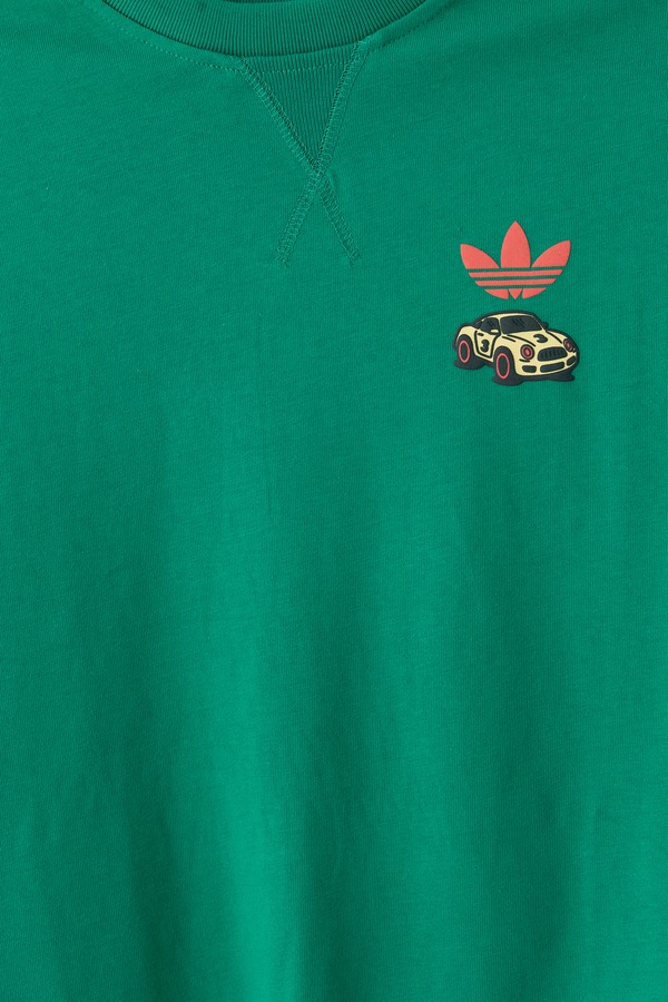 Футболка дитяча бавовняна adidas Originals TOY VEHICLE колір зелений фото 2