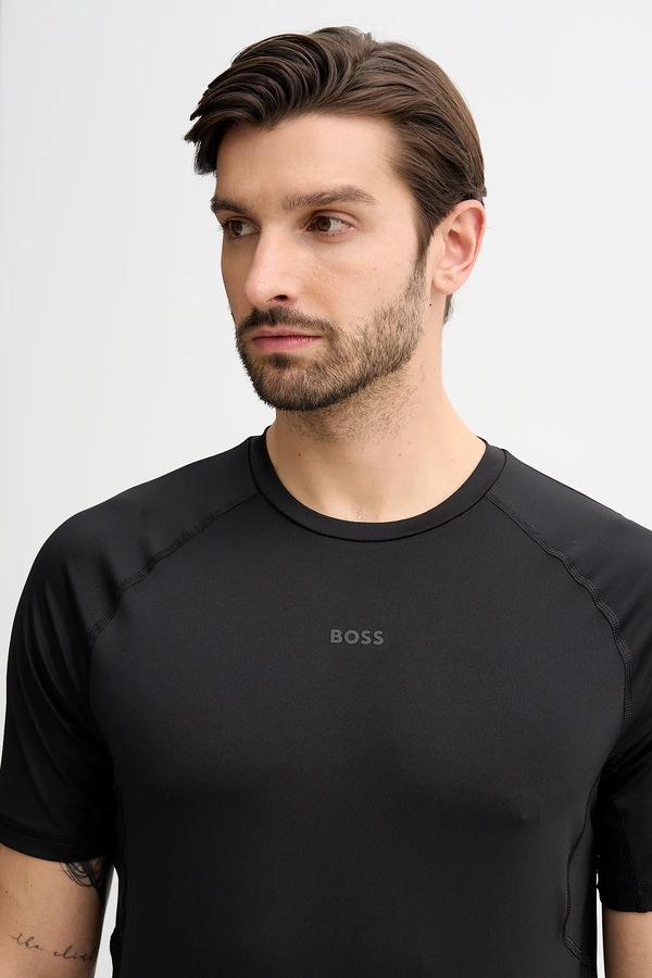 Футболка BOSS Green Tee Active 1 колір чорний фото 4