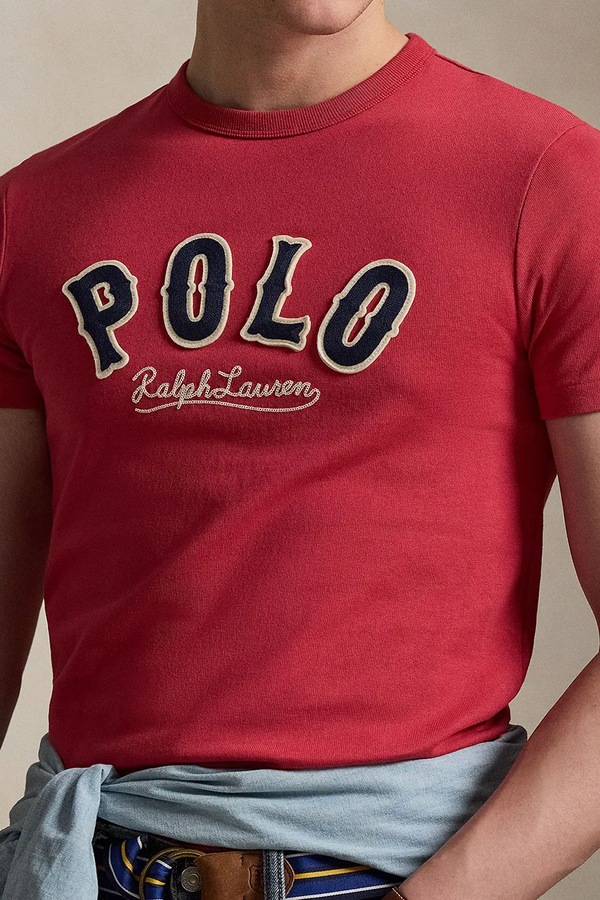 Бавовняна футболка Polo Ralph Lauren колір рожевий фото 4