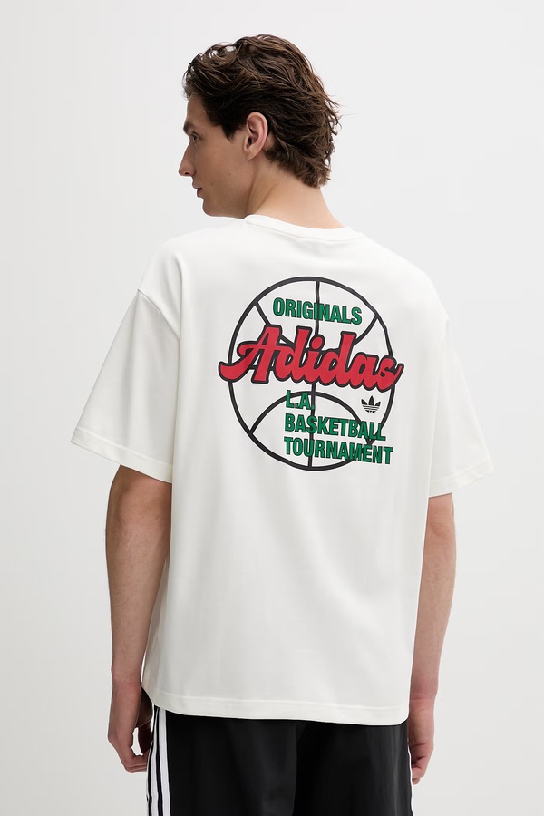 Футболка adidas Originals Tournament колір бежевий