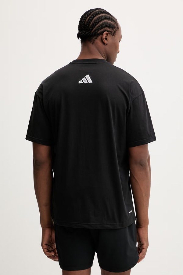 Футболка для тренувань чоловіча adidas Performance колір чорний фото 3