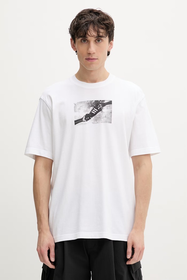 Футболка чоловіча бавовняна adidas Originals колір білий