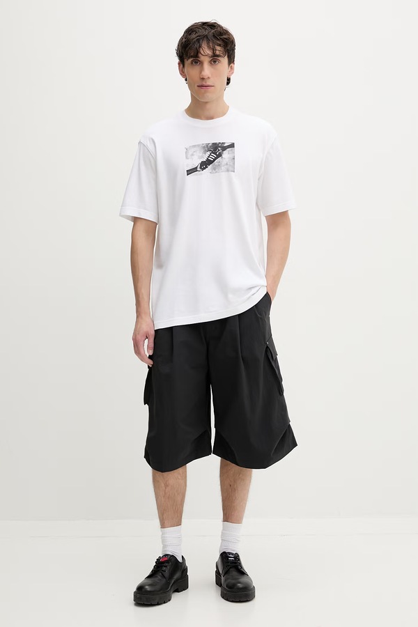 Футболка чоловіча бавовняна adidas Originals колір білий фото 2