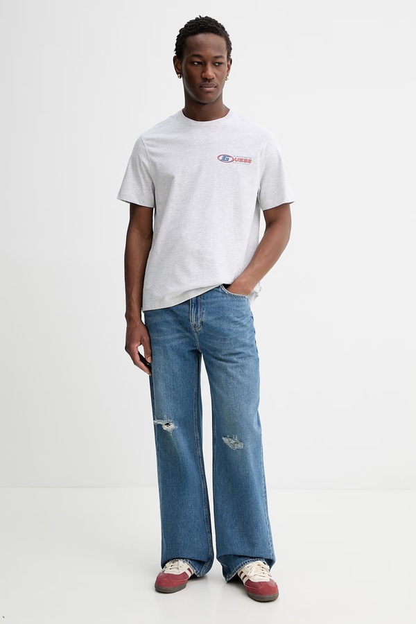 Футболка Guess Jeans колір сірий