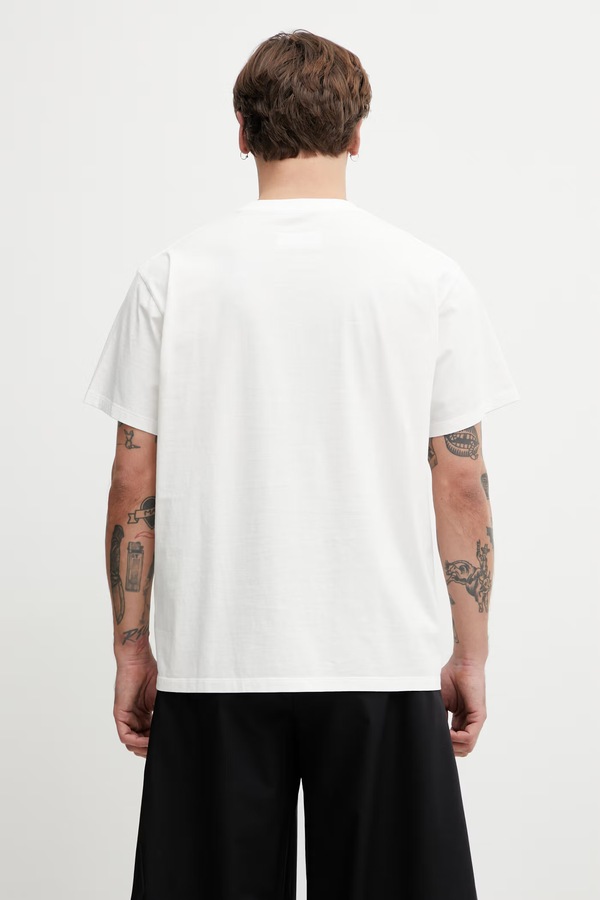 Футболка чоловіча бавовняна MM6 Maison Margiela колір білий фото 3