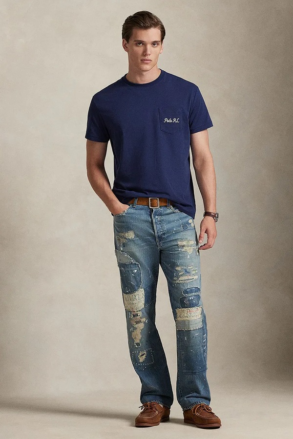 Бавовняна футболка Polo Ralph Lauren колір синій фото 2