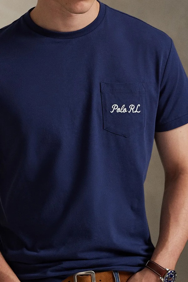 Бавовняна футболка Polo Ralph Lauren колір синій фото 4