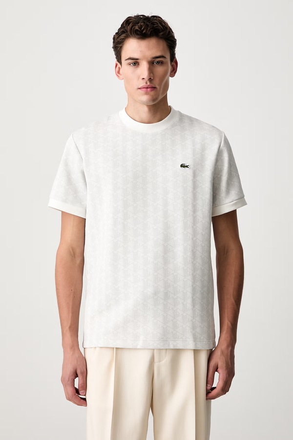 Футболка чоловіча Lacoste колір сірий