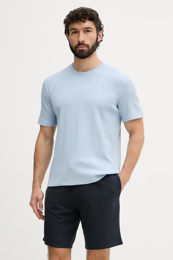Футболка чоловіча BOSS Shirt колір блакитний
