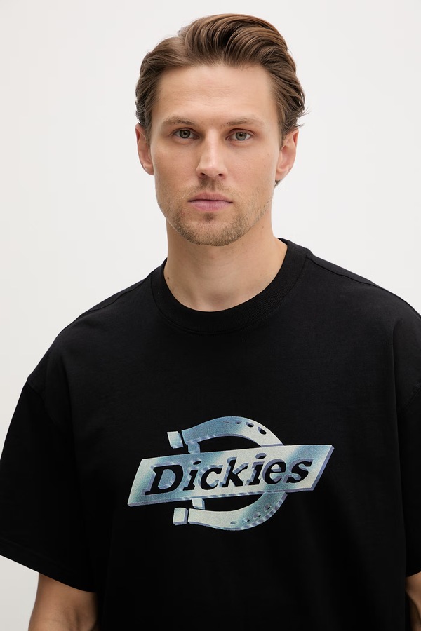 Футболка чоловіча бавовняна Dickies колір чорний фото 4