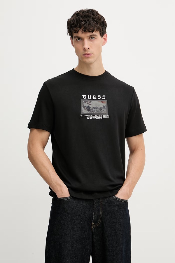 Футболка чоловіча Guess колір чорний