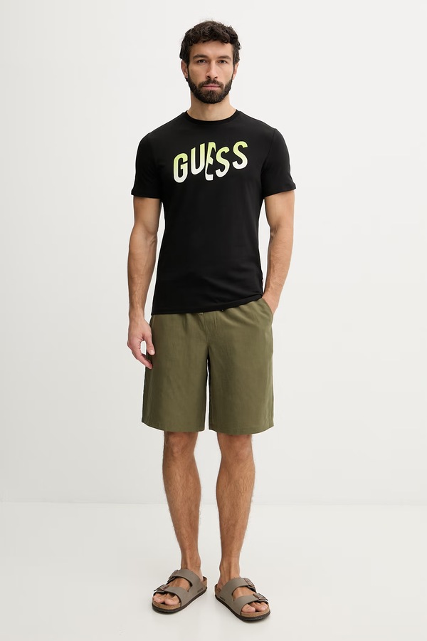 Футболка мужская хлопковая Guess цвет черный