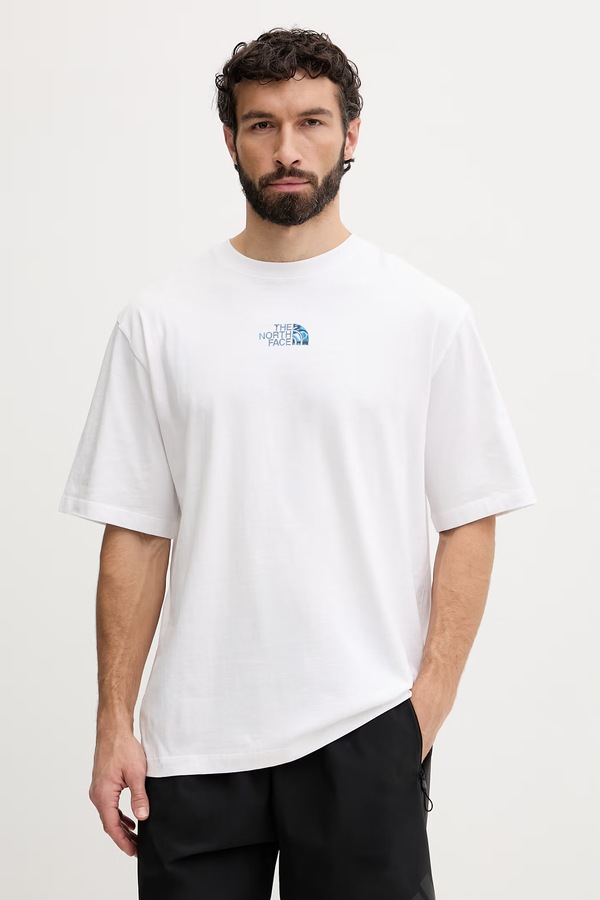 Футболка чоловіча бавовняна The North Face LIQUID LOGO колір білий