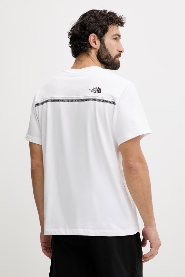 Футболка чоловіча бавовняна The North Face ZUMU колір білий фото 3