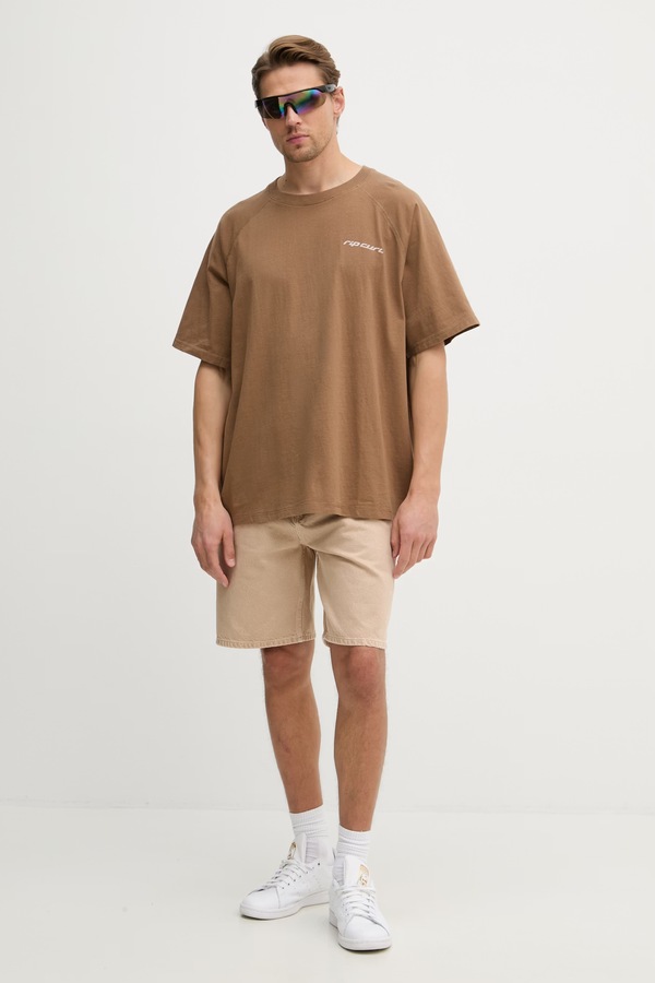 Футболка мужская хлопковая Rip Curl INNER VISIONS цвет коричневый