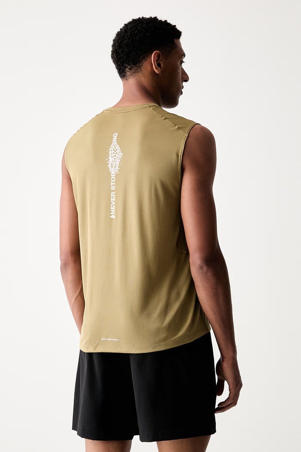 Топ для тренувань чоловічий The North Face LIGHTBRIGHT TANK колір зелений фото 3