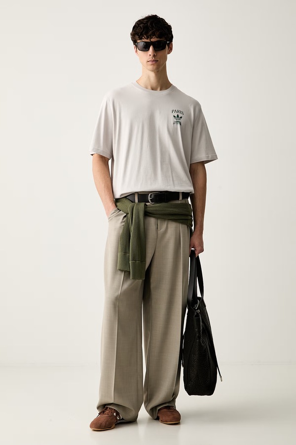 Футболка мужская хлопковая adidas Originals цвет серый