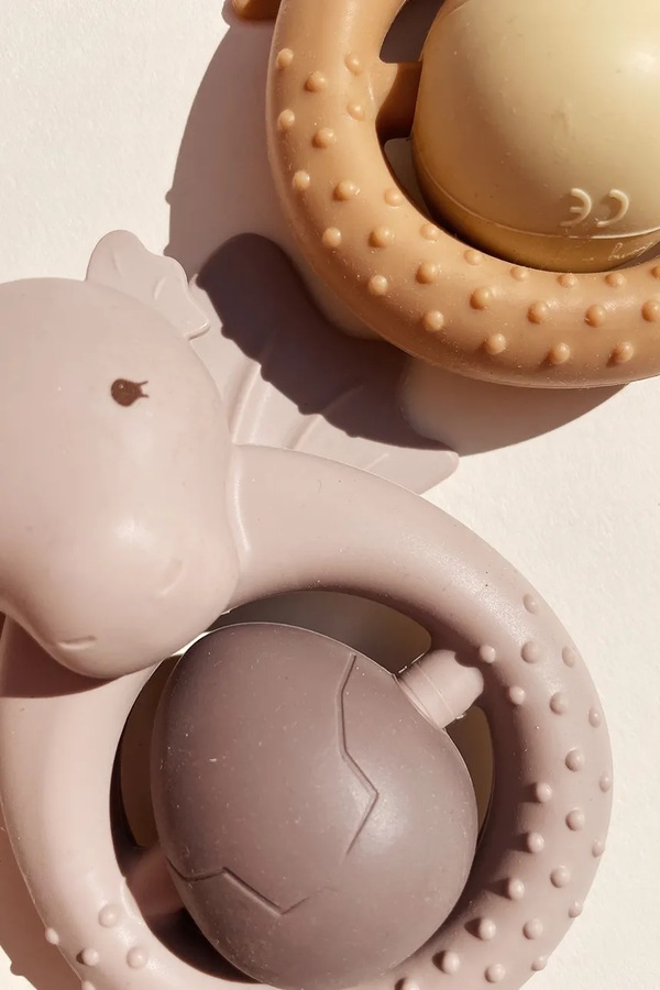 Прорізувач дитячий Konges Sløjd TEETHER SIBLING колір бежевий фото 3
