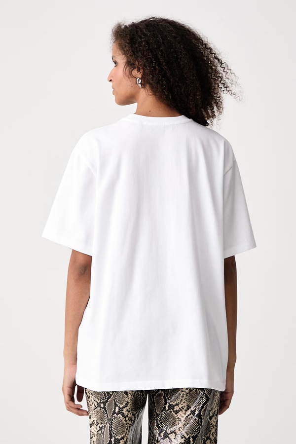 Футболка жіноча бавовняна Rotate колір білий фото 3