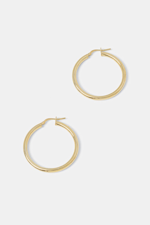Сережки Answear.LAB зі срібла 925 проби, покритого 18-каратним золотом колір золотий