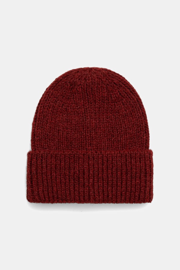 Шапка beanie жіноча з додаванням вовни Answear.LAB колір червоний