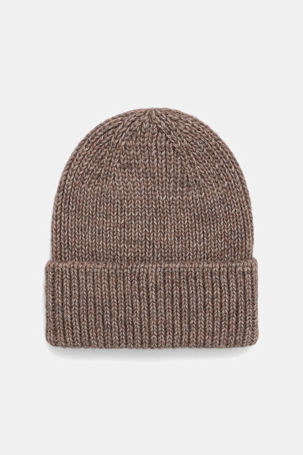 Шапка beanie жіноча з додаванням вовни Answear.LAB колір коричневий