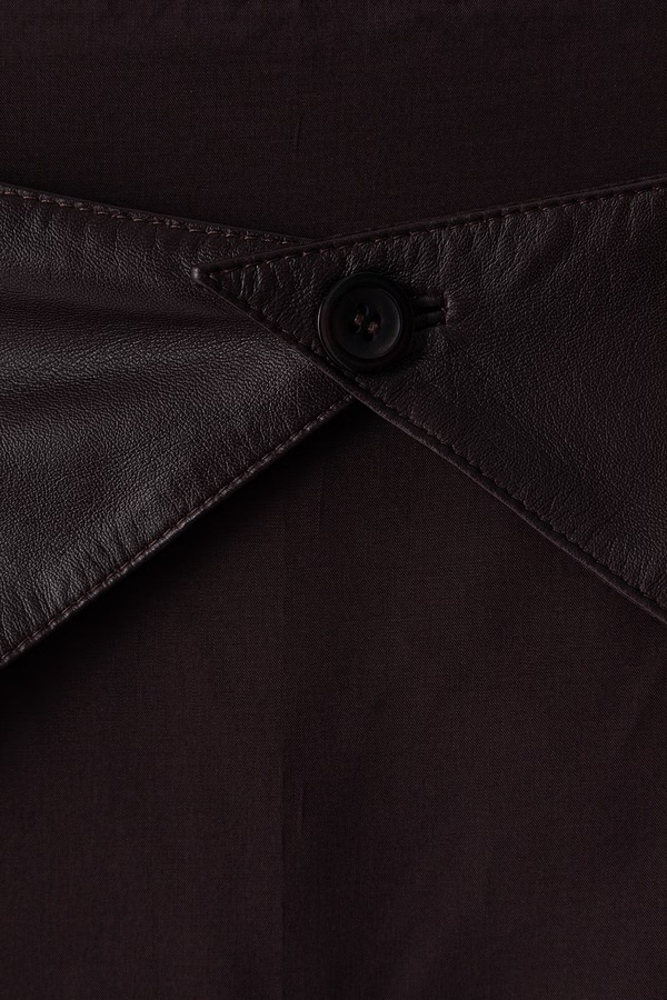 Хустка жіноча шкіряна Answear.LAB колір бордовий фото 3