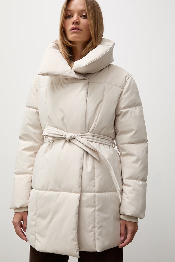 Стьобана куртка жіноча Answear.LAB колір бежевий фото 4