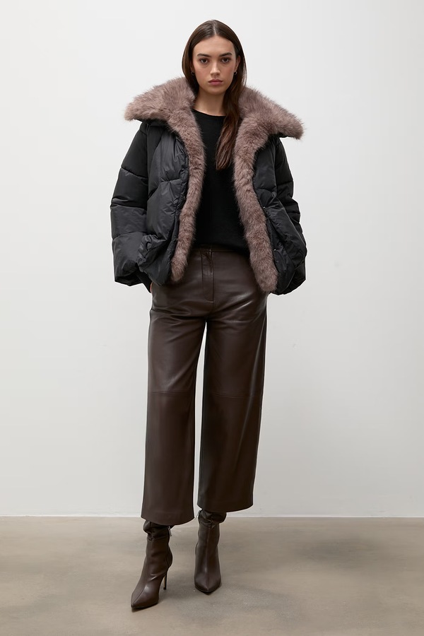 Коротка куртка жіноча Answear.LAB колір чорний