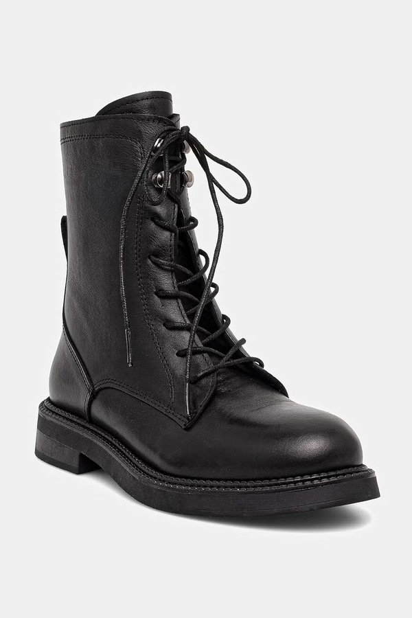 Ботинки женские кожаные Answear.LAB цвет черный