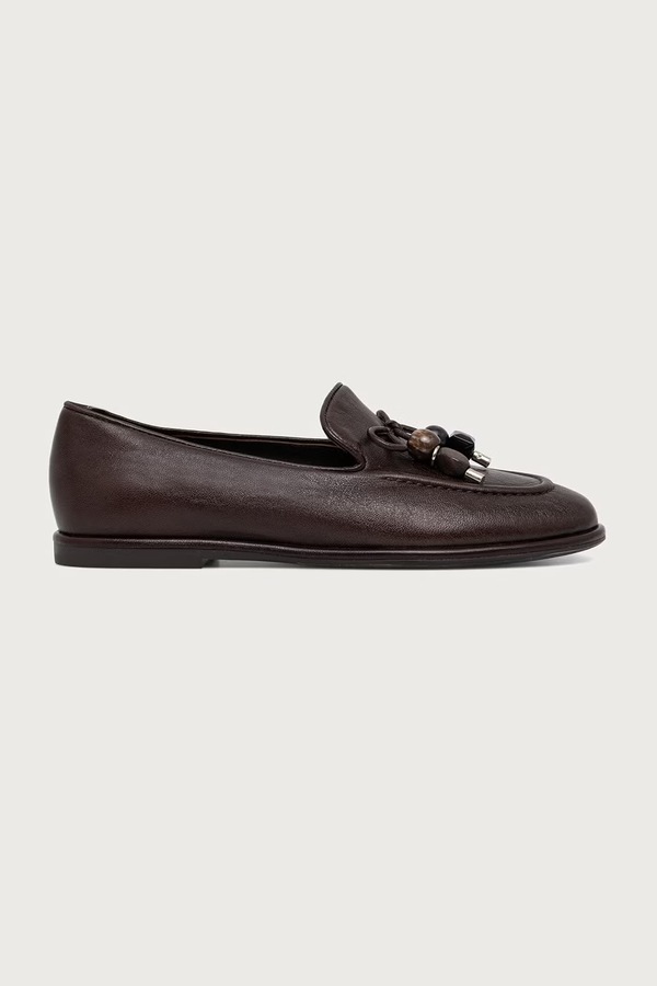 Мокасины женские кожаные Answear.LAB цвет коричневый
