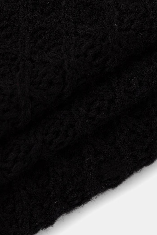 Снуд женский из мериносовой шерсти Answear.LAB цвет черный фото 2