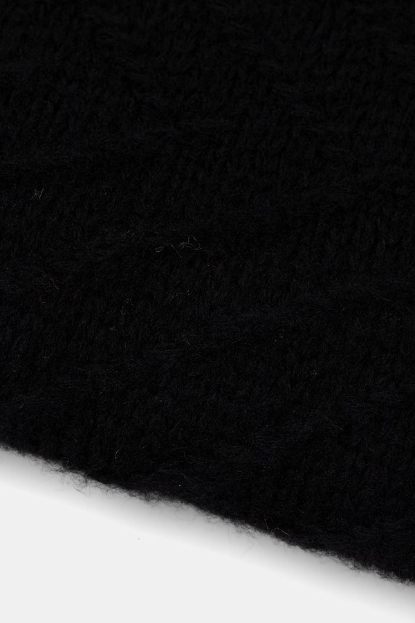 Снуд жіночий із мериносової вовни Answear.LAB колір чорний фото 2