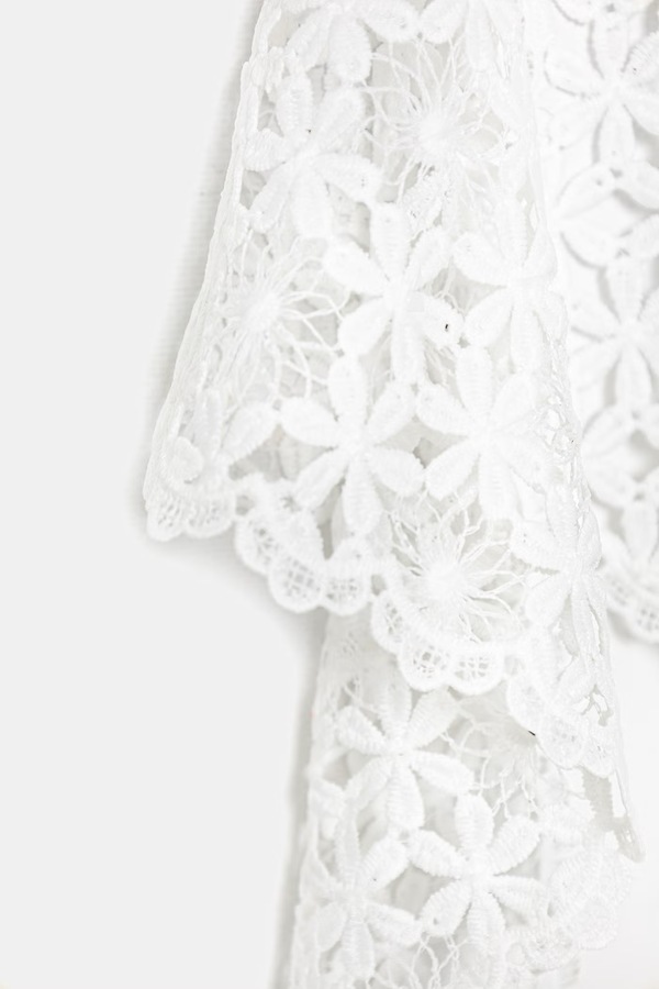 Хустка на шию жіноча бавовняна Answear.LAB колір білий фото 2